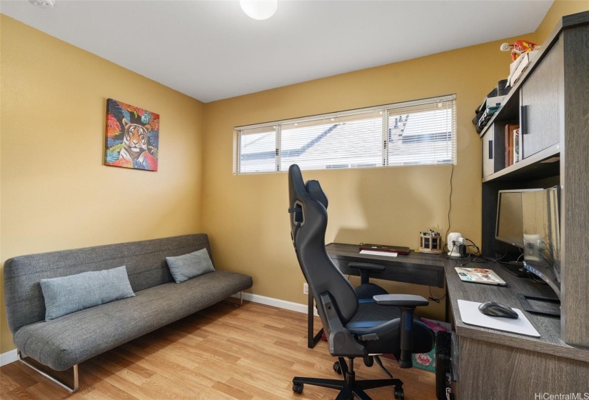 Den/Study area at top of stairs, great for work from home, while keeping ear/eye on family and pets in other rooms & downstairs.