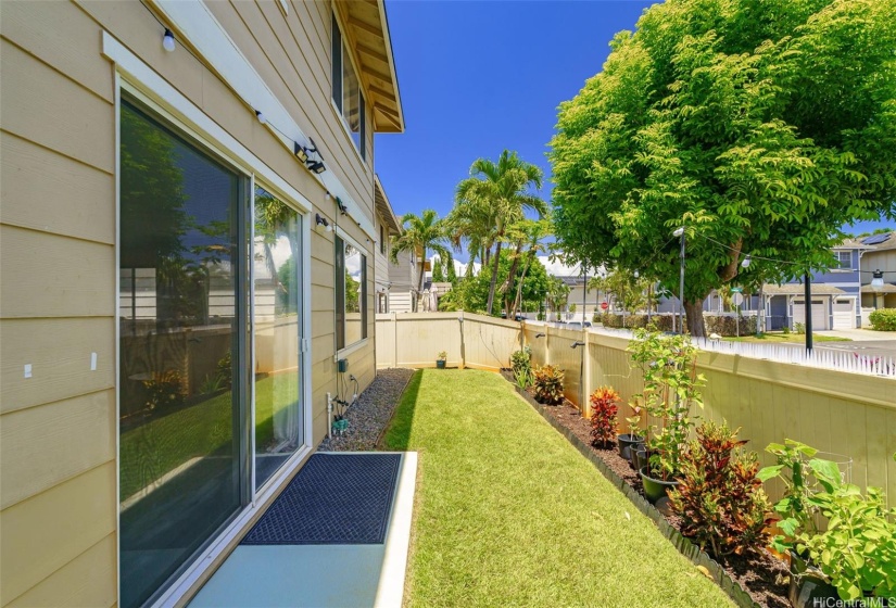 Beautifully landscaped yard. No house in back, opens up your view!