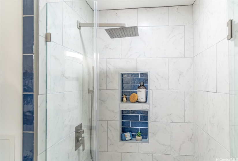 Bathroom #1 Enjoy showering with your rainfall shower head