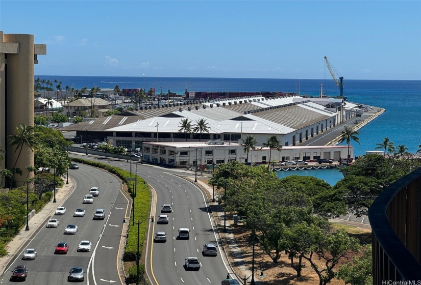 Honolulu Harbor entrance views.