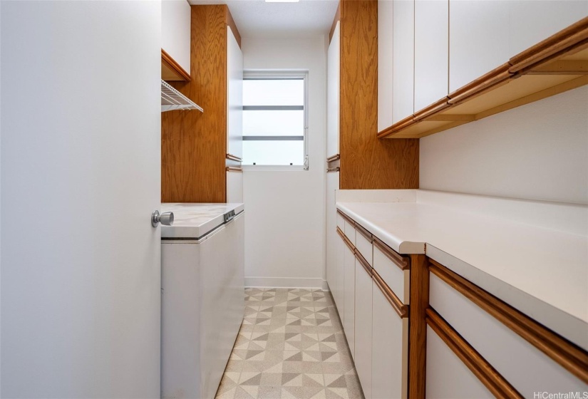 Located upstairs across from the kitchen is a bonus pantry with ample storage and an additional freezer.