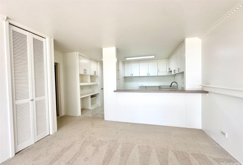 Generous closet, linen, utility storage space.