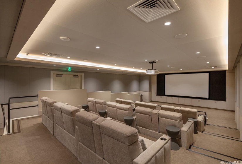 Elegant movie theater for your party or game night