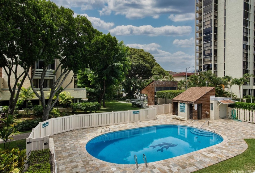 Pool on property to enjoy.