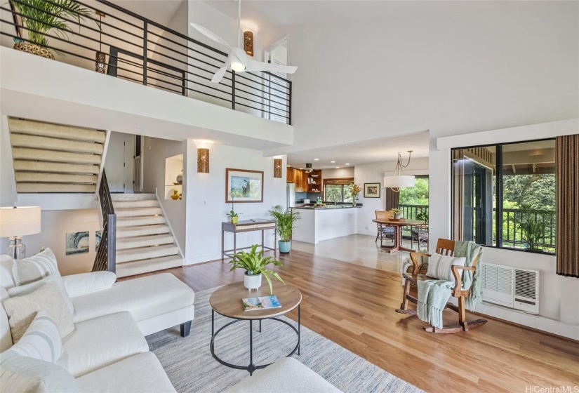 Split level, open floor plan feels bright and breezy