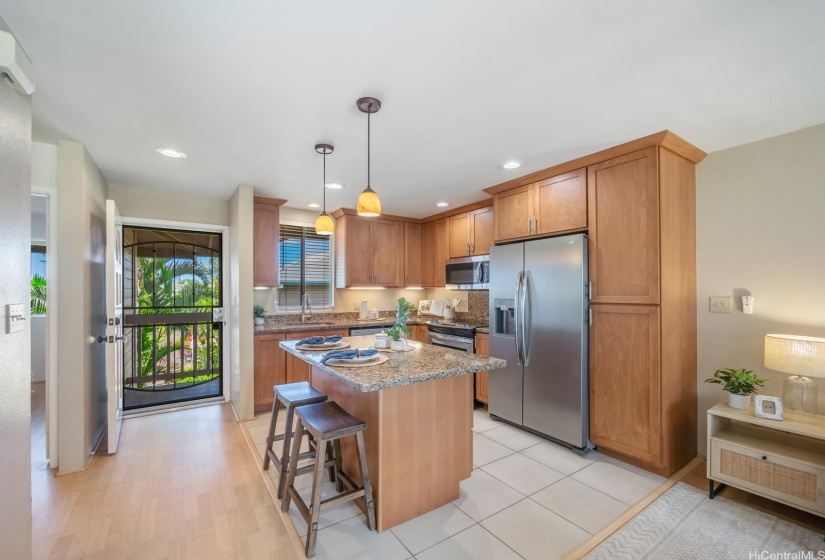 Ample cabinetry for storage.