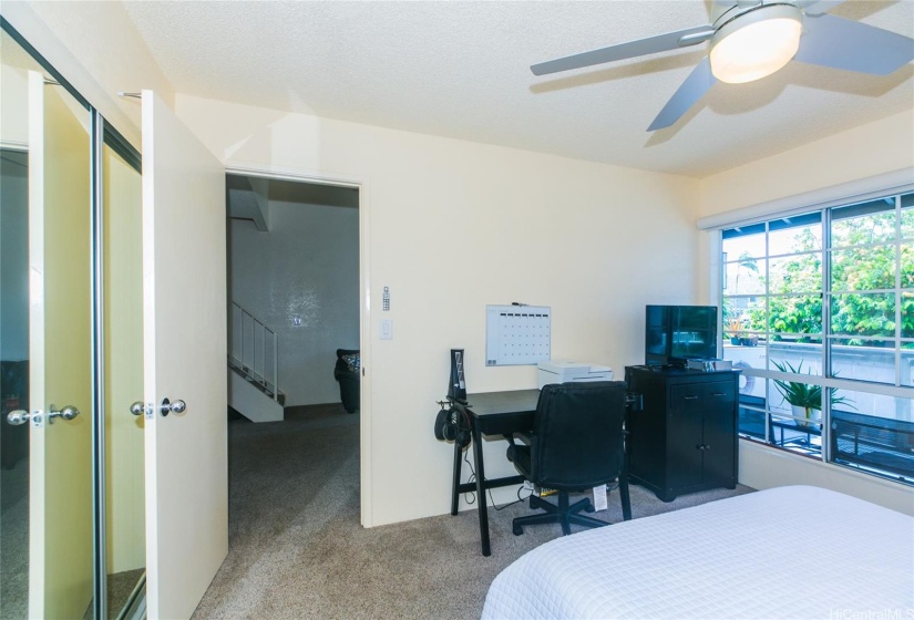 Bedroom looking out to living area