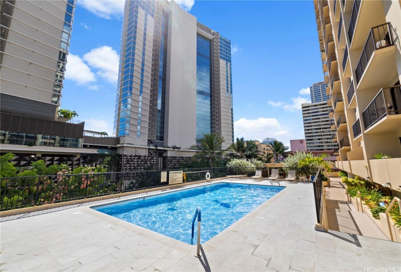 Pool on the 6th floor recreation deck.