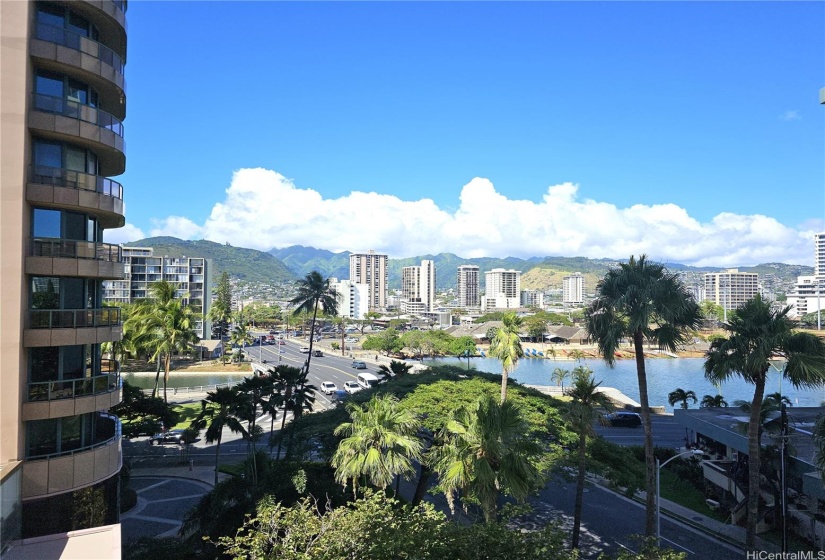 Mauka view from primary bedroom lanai