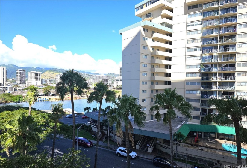 view from primary bedroom lanai