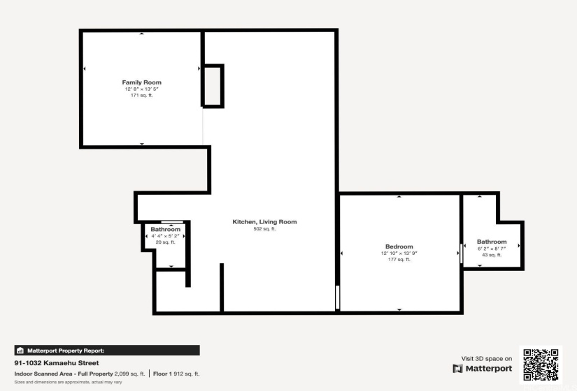 Floor plan for first floor