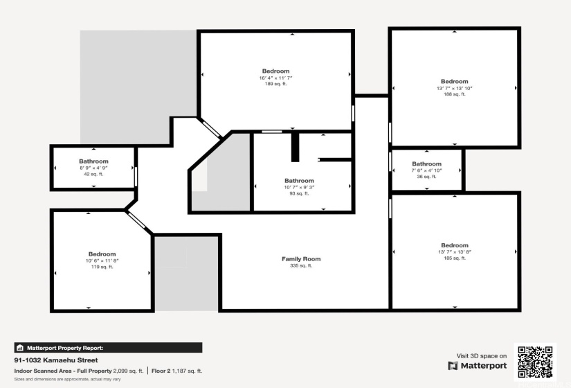 Floor plan for 2nd floor