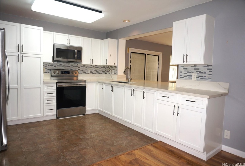 Clean and bright kitchen