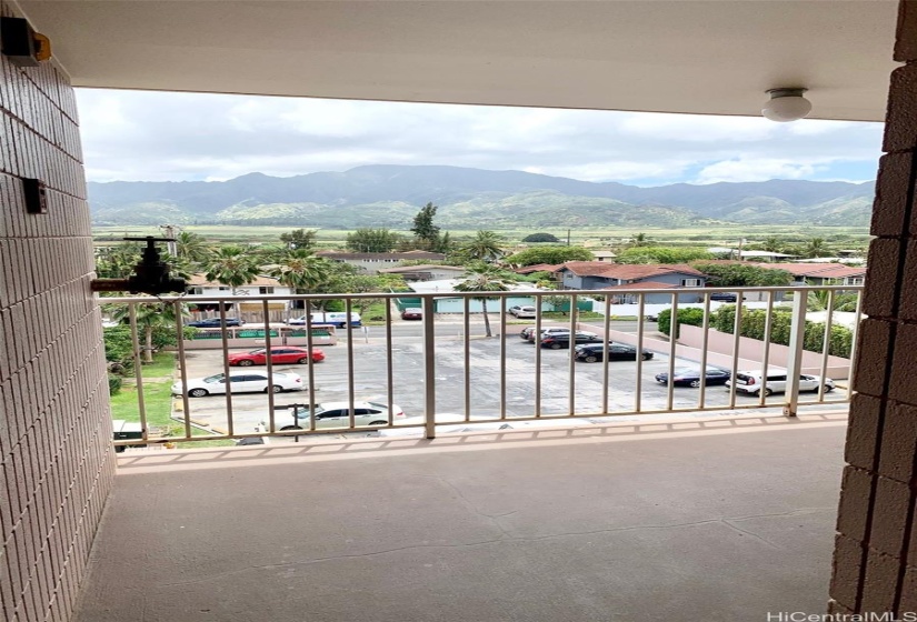 view looking out the front door of Mount Ka'ala