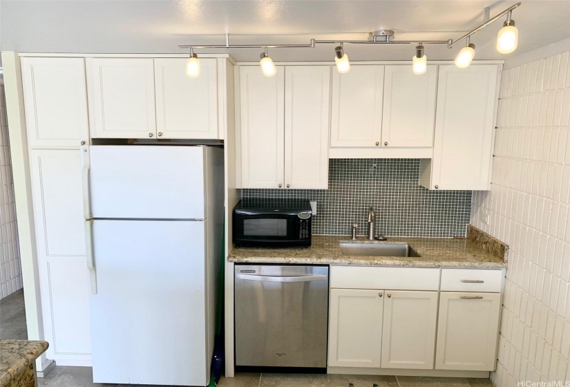 Kitchen with stone countertops