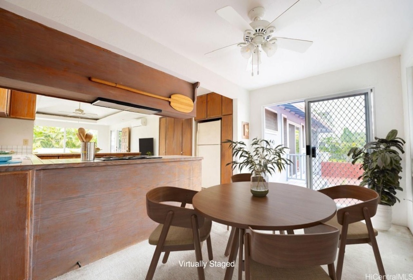 Virtually Staged Dining Room