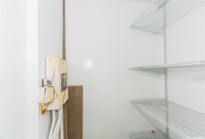 Storage closet in unit