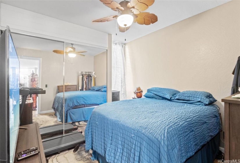 Spacious first bedroom.