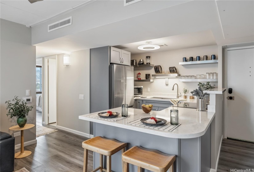 Bright and modern kitchen--everything is new.