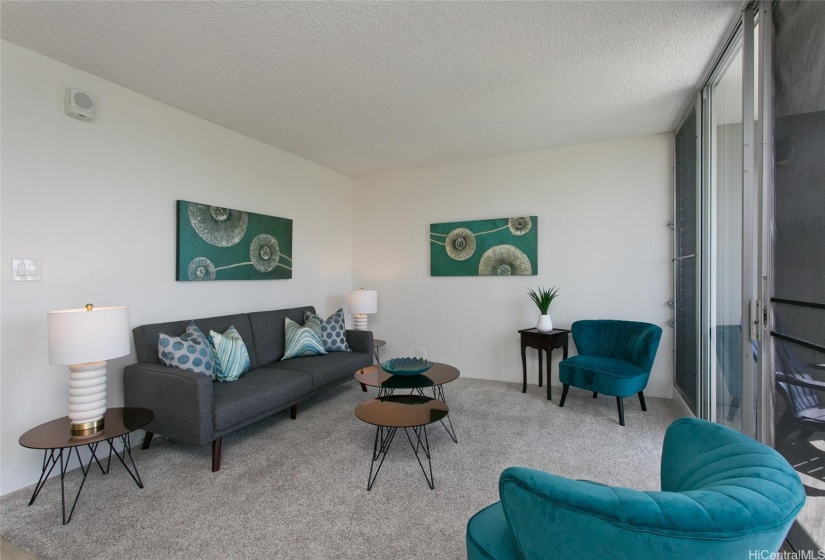 Living room from the dining area