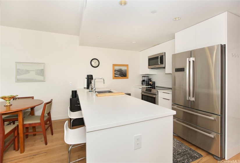 Kitchen with Bosch appliances.