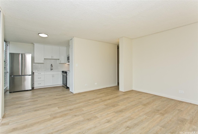 Living Room looking to kitchen