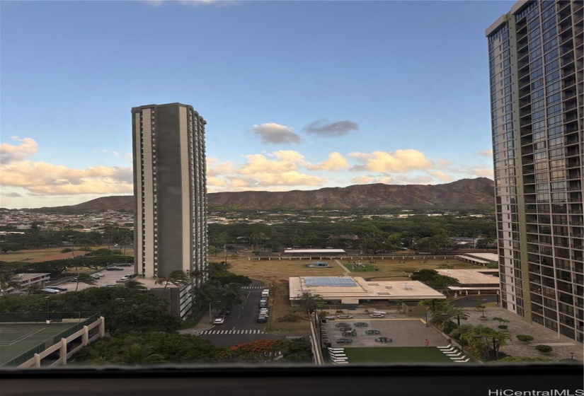 Diamond Head view from kitchen window