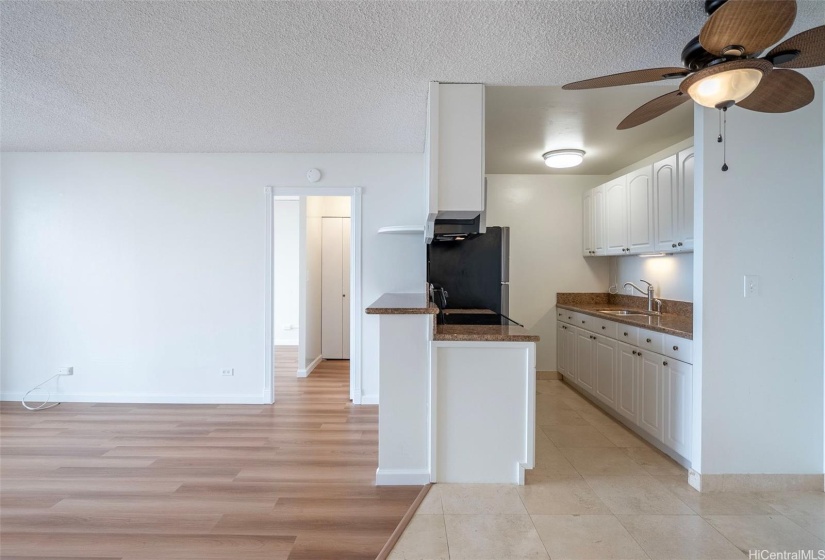 Kitchen & Living room area