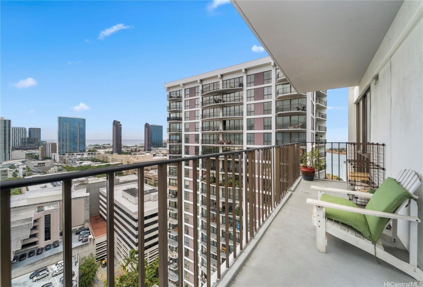 Enjoy the views from this high floor lanai