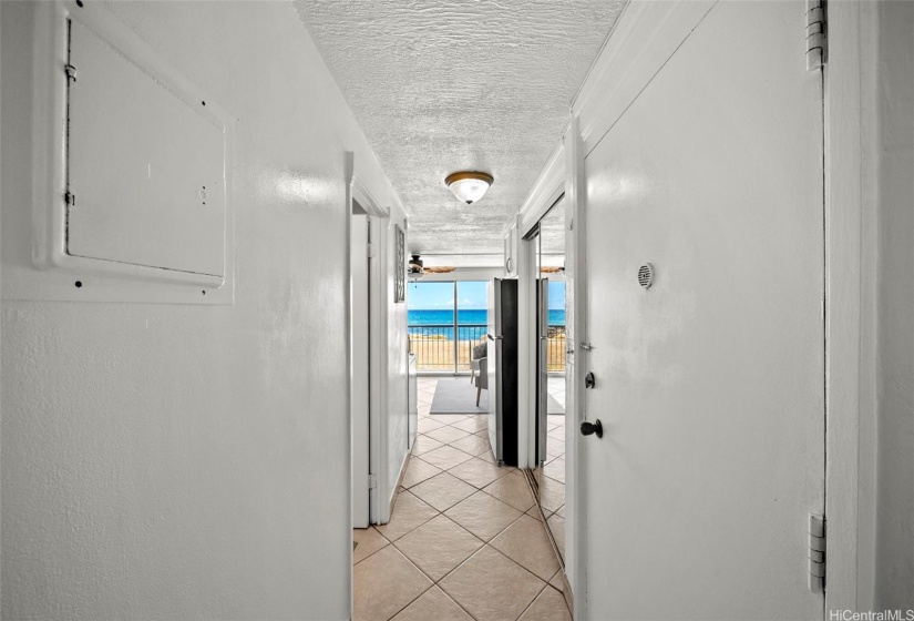 Hall way with Ocean View!