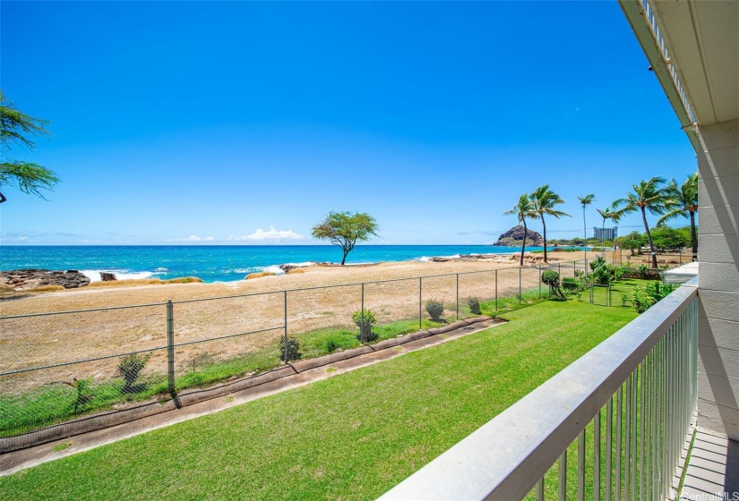 Private lanai with breathtaking ocean views!