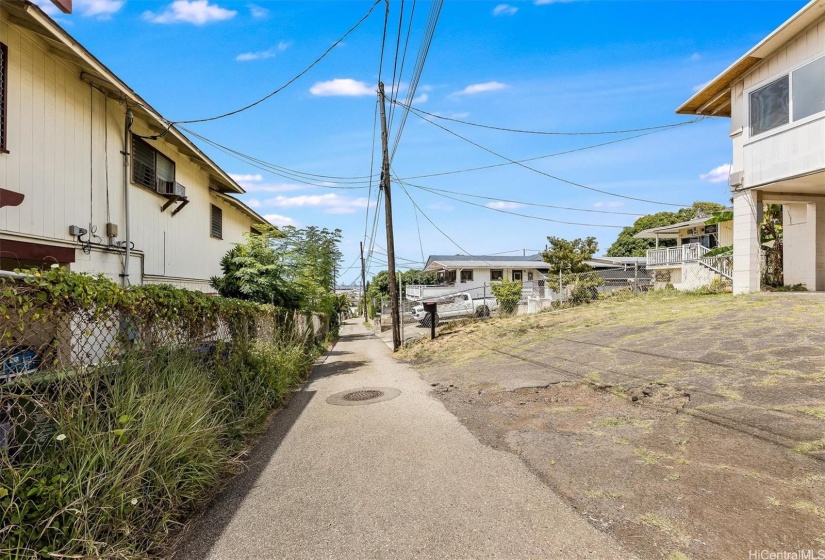 Street in front of the property