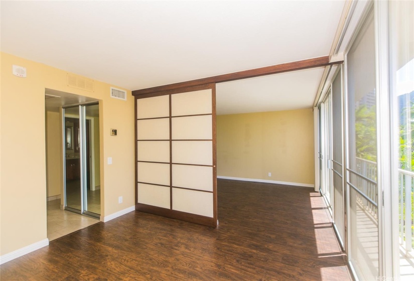 Bedroom with door to the dressing area