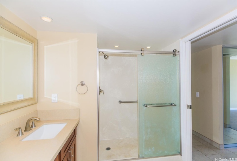 Remodled walk-in/accessible shower