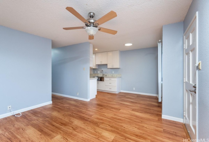 Living Room & Dining Area.