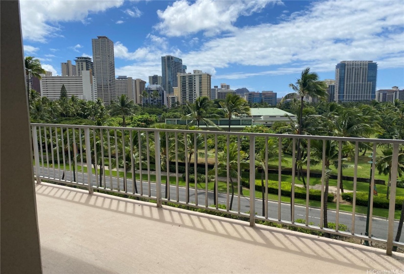 Pool deck with views