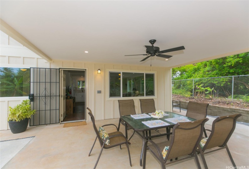 Down stairs LANAI or CARPORT