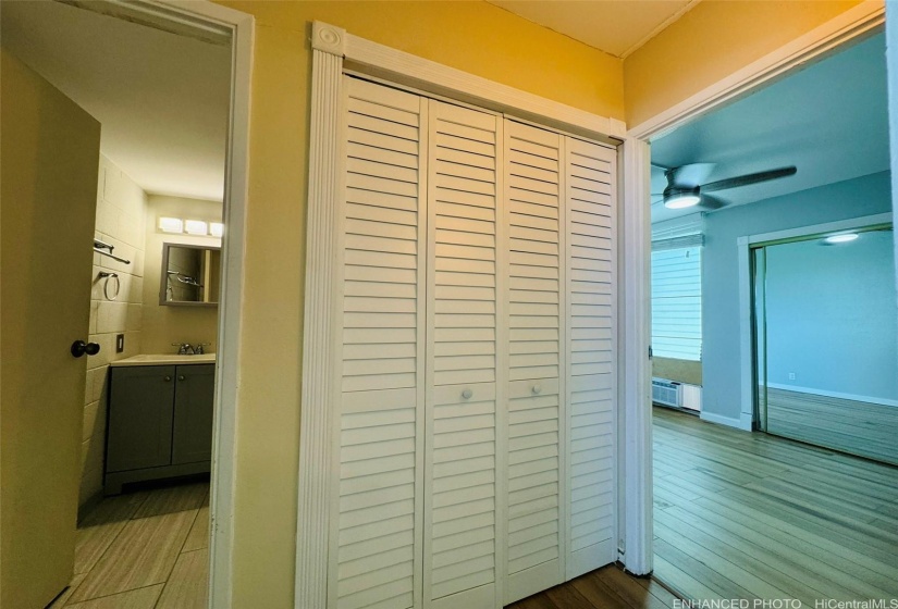 Convenient Utility Closet between Bedrooms! *enhanced