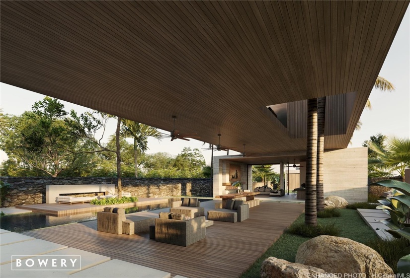 Enhanced: Image of the house is a rendering.