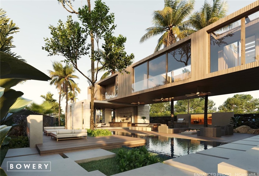 Enhanced: Image of the house is a rendering.