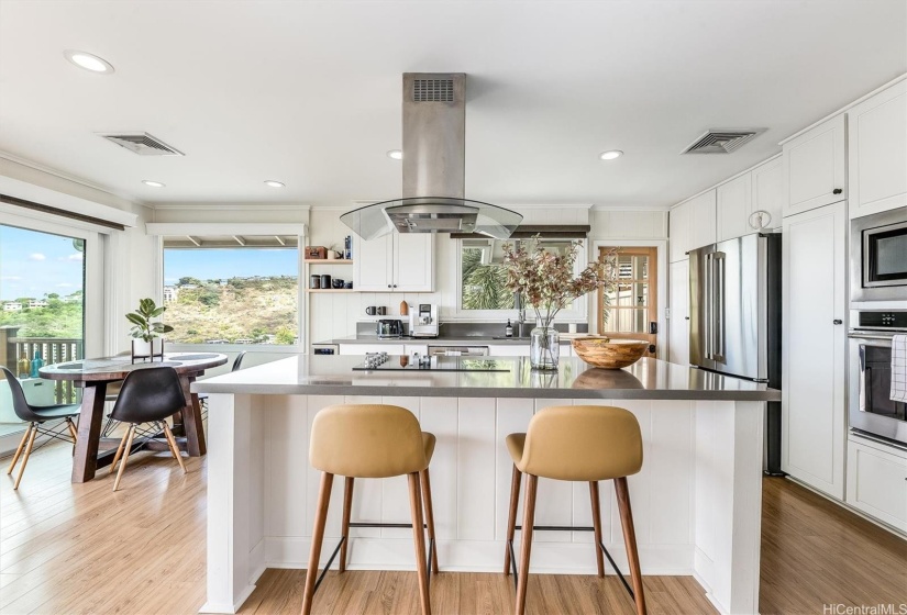 Modern, open-concept kitchen