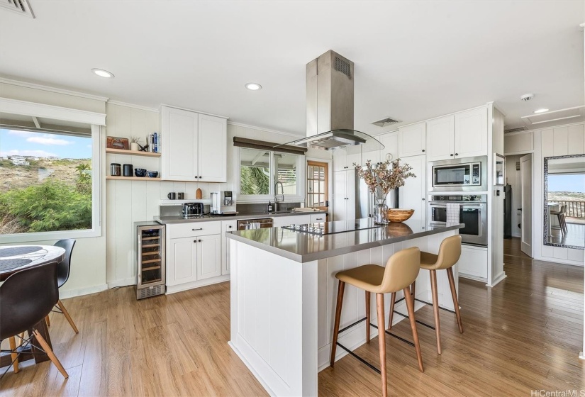 Modern, open-concept kitchen