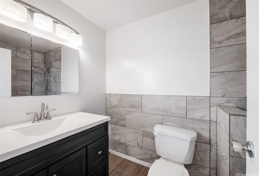 Primary bathroom with walk in shower