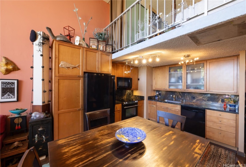 Kitchen and dining space provide flexibility and room to entertain.