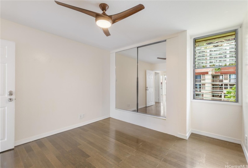 Neutral paint and wood floors