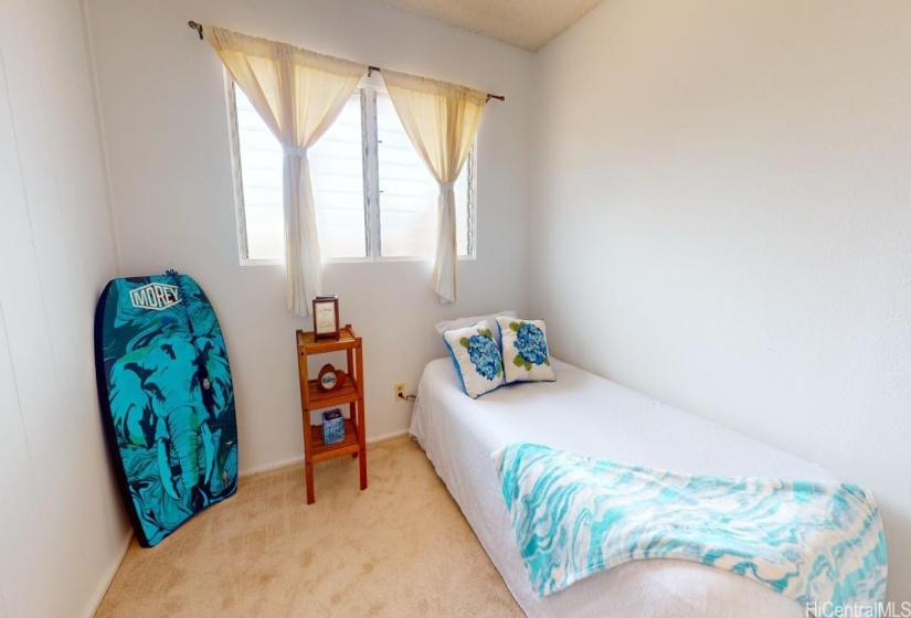 Third bedroom with windows located at front of the townhouse