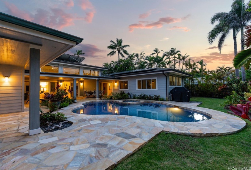 Stunning, single-level, custom home in beautiful Kailua