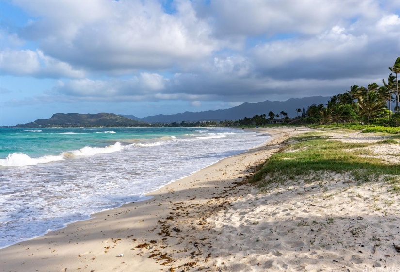 Gated and private access to the world famous white sand Kailua Beach. Enjoy peaceful walks on the beach every morning.