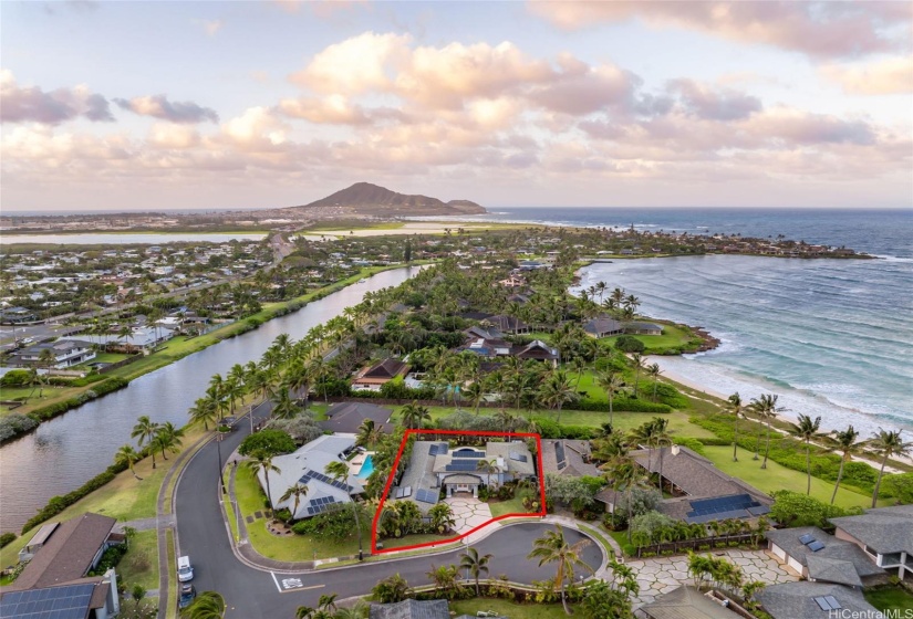 Tucked in a peaceful, private cul-de-sac - a house away from the beach. Amazing location in the quiet end of the highly desired Kainalu Park neighborhood away from the main road.