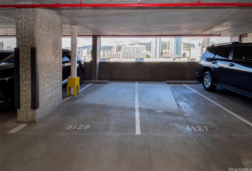 2 covered parking stalls side-by-side